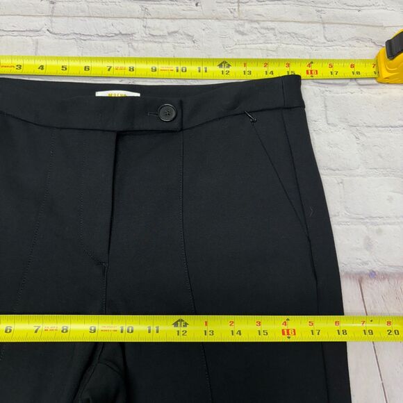 Maeve by Anthropologie Slim Ankle Zip Ponte Pants Size US 8 UK 12 Black C052 -16 - Picture 3 of 16